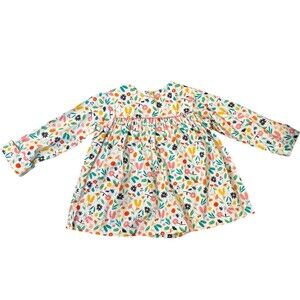 Mary & Grace Girls Size 6 Floral Cotton Long Sleeve Button Back Boutique